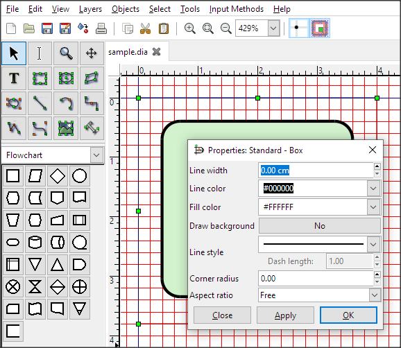 Invisible padding Box